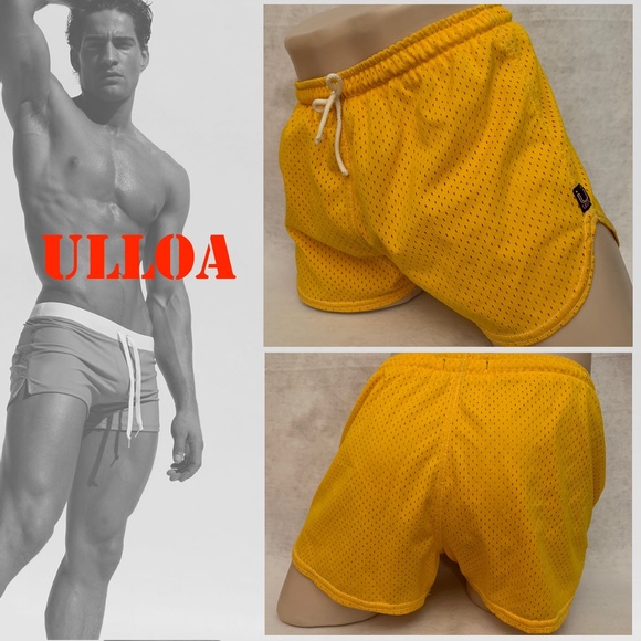 Ulloa Mesh Swim Trunks Large 3" inseam Gently worn 100% nylon pinpoint mesh - Picture 1 of 4